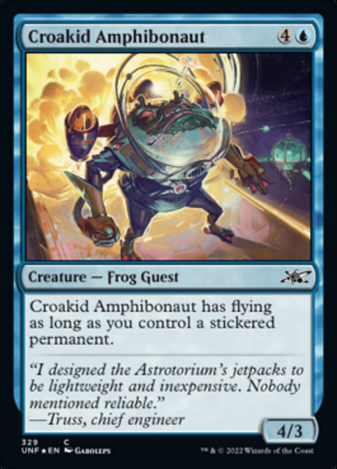 Croakid Amphibonaut (Galaxy Foil) [Unfinity] | Galaxy Games LLC