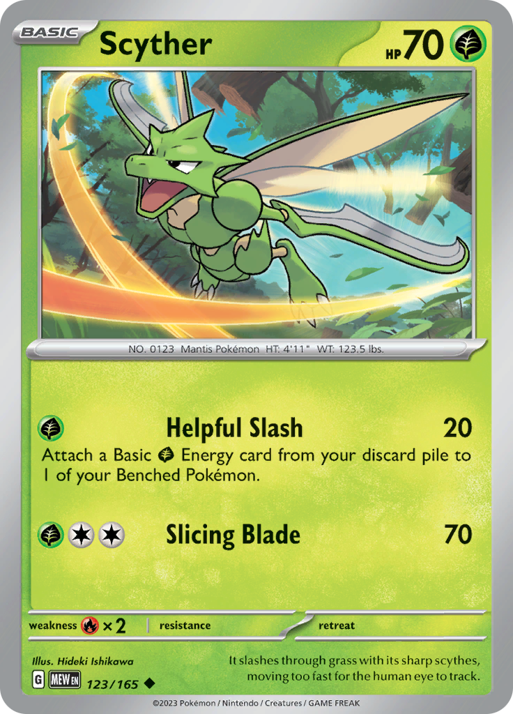 Scyther (123/165) [Scarlet & Violet 151] | Galaxy Games LLC