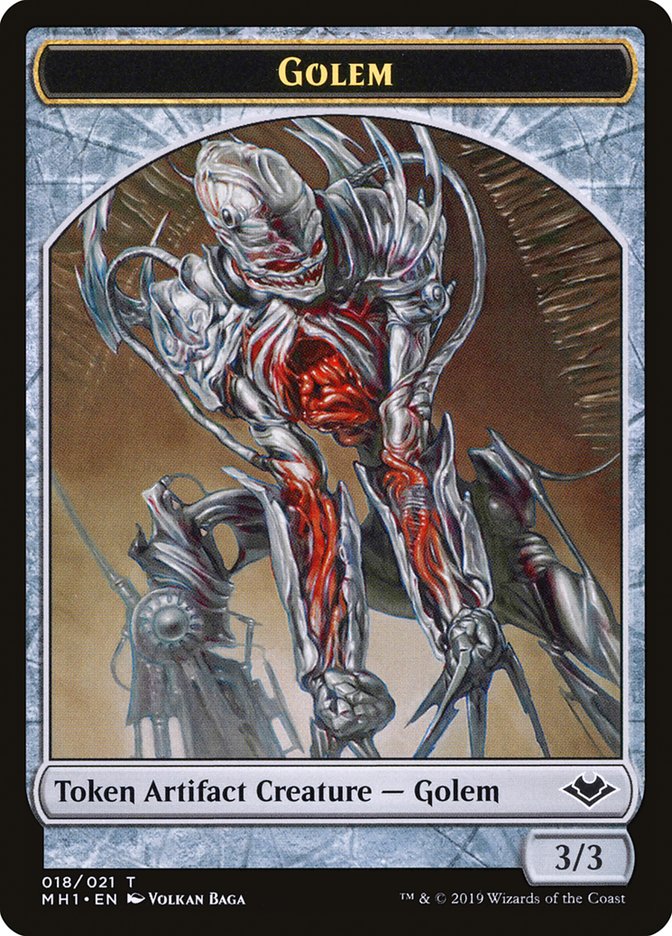 Illusion (005) // Golem (018) Double-Sided Token [Modern Horizons Tokens] | Galaxy Games LLC