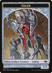 Shapeshifter (001) // Golem (018) Double-Sided Token [Modern Horizons Tokens] | Galaxy Games LLC