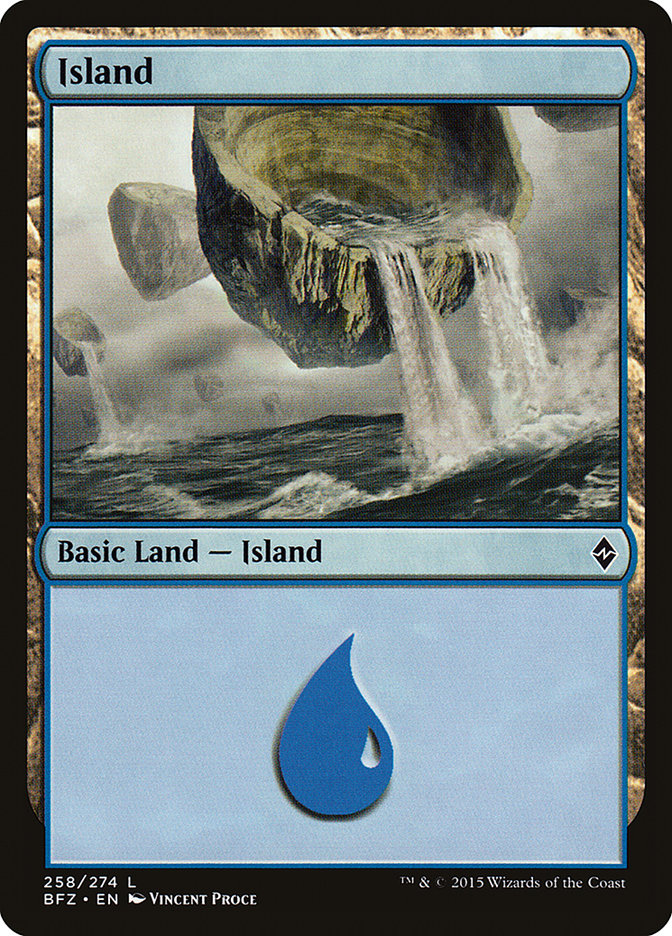 Island (258) [Battle for Zendikar] | Galaxy Games LLC