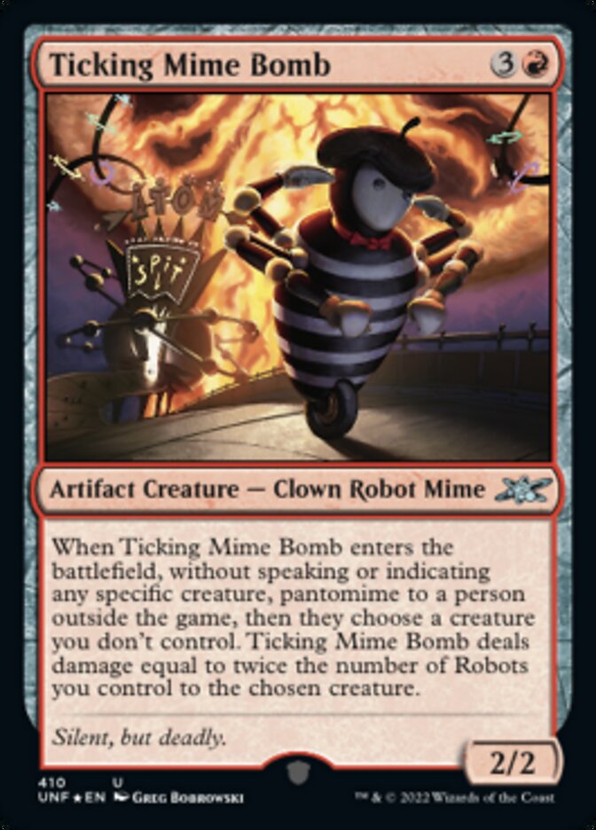 Ticking Mime Bomb (Galaxy Foil) [Unfinity] | Galaxy Games LLC