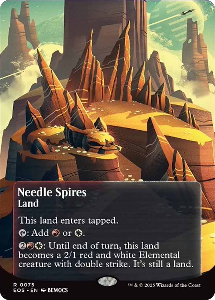 Needle Spires (0075) (Borderless) [Edge of Eternities: Stellar Sights] | Galaxy Games LLC