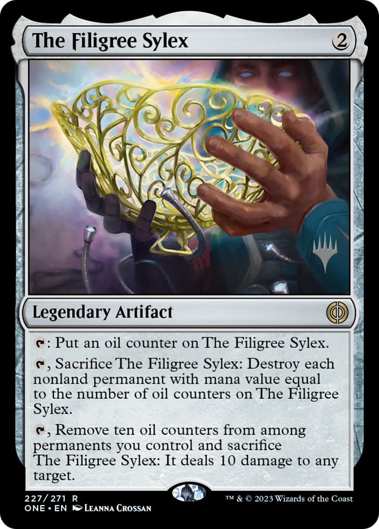 The Filigree Sylex (Promo Pack) [Phyrexia: All Will Be One Promos] | Galaxy Games LLC