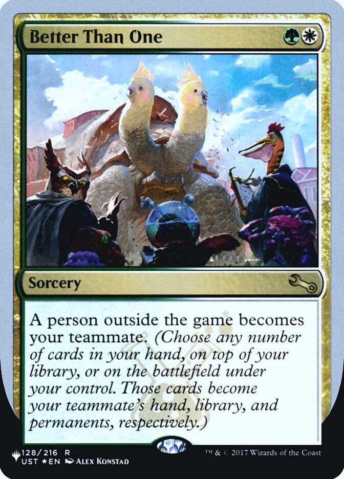 Better Than One (Unfinity Foil Edition) [The List] | Galaxy Games LLC