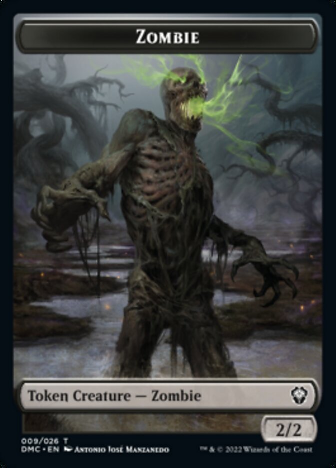 Phyrexian // Zombie Double-Sided Token [Dominaria United Tokens] | Galaxy Games LLC