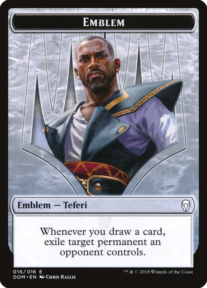 Teferi, Hero of Dominaria Emblem [Dominaria Tokens] | Galaxy Games LLC