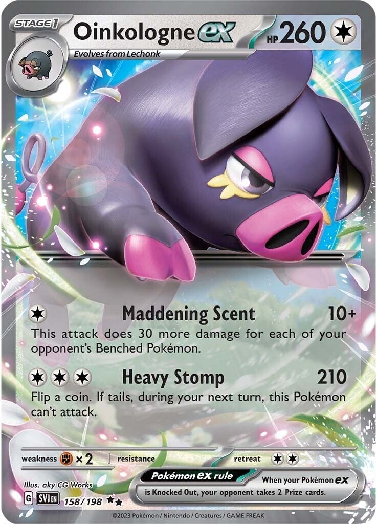 Oinkalogne ex (158/198) (Jumbo Card) [Scarlet & Violet: Base Set] | Galaxy Games LLC