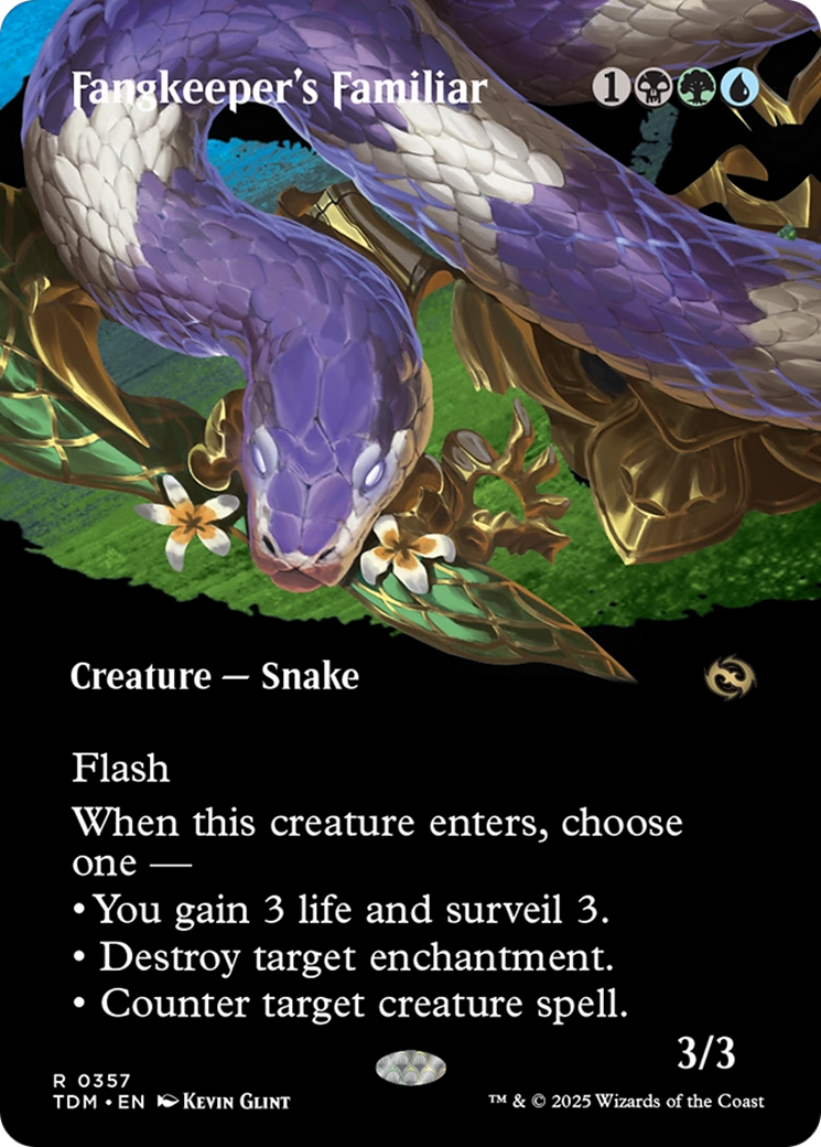 Fangkeeper's Familiar (Borderless) [Tarkir: Dragonstorm] | Galaxy Games LLC