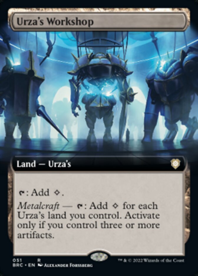 Urza's Workshop (Extended Art) [The Brothers' War Commander] | Galaxy Games LLC