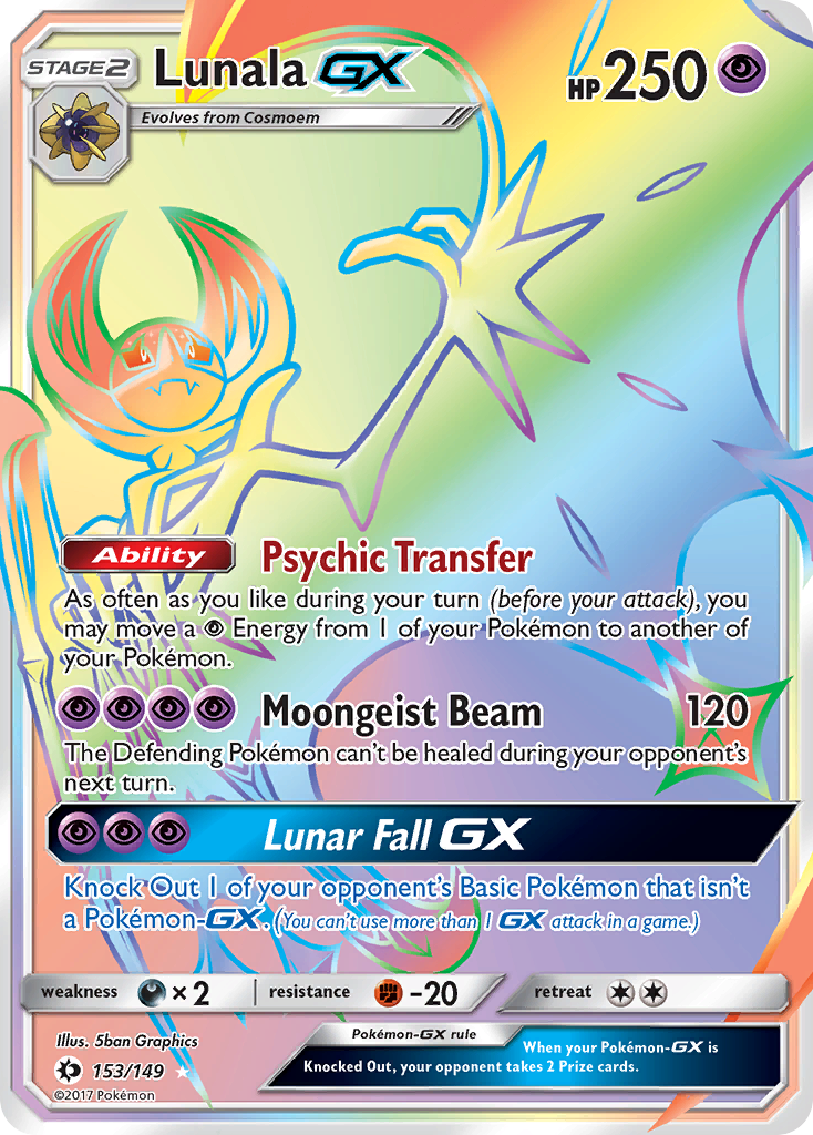 Lunala GX (153/149) [Sun & Moon: Base Set] | Galaxy Games LLC