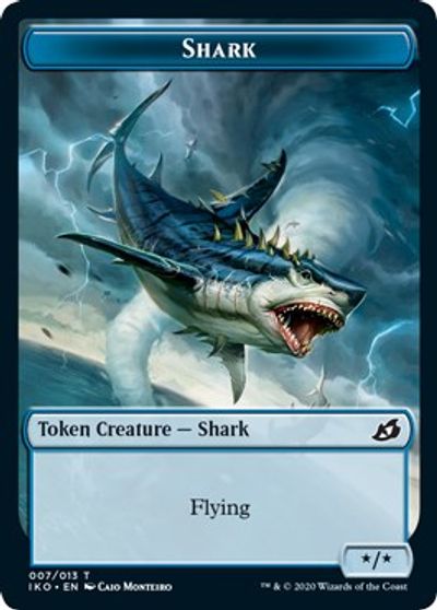 Angel Warrior // Shark Double-Sided Token [Challenger Decks 2021 Tokens] | Galaxy Games LLC