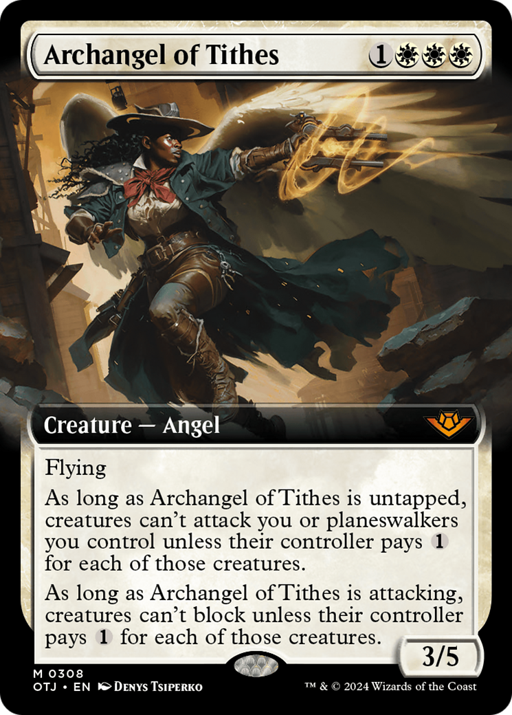 Archangel of Tithes (Extended Art) [Outlaws of Thunder Junction] | Galaxy Games LLC