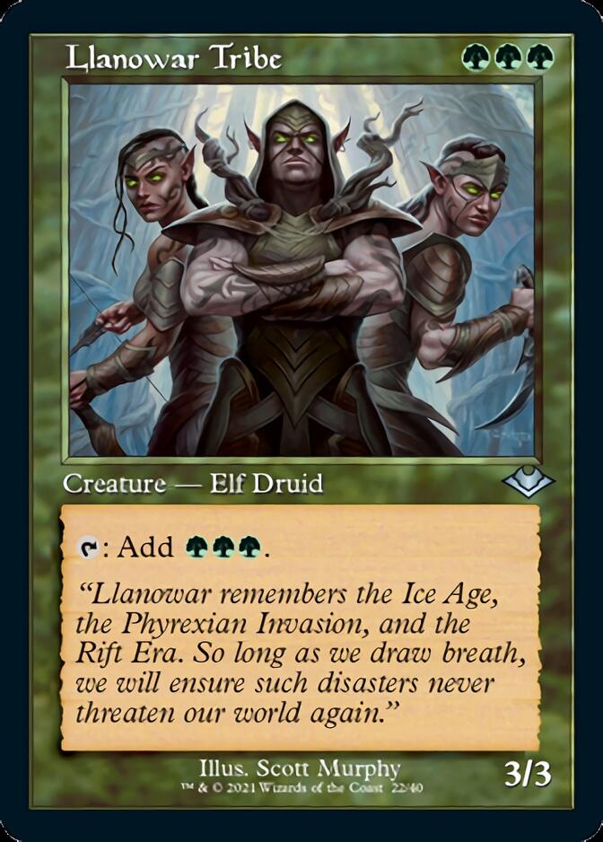 Llanowar Tribe (Retro) [Modern Horizons] | Galaxy Games LLC
