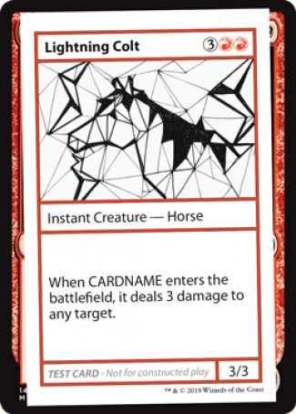 Lightning Colt (2021 Edition) [Mystery Booster Playtest Cards] | Galaxy Games LLC