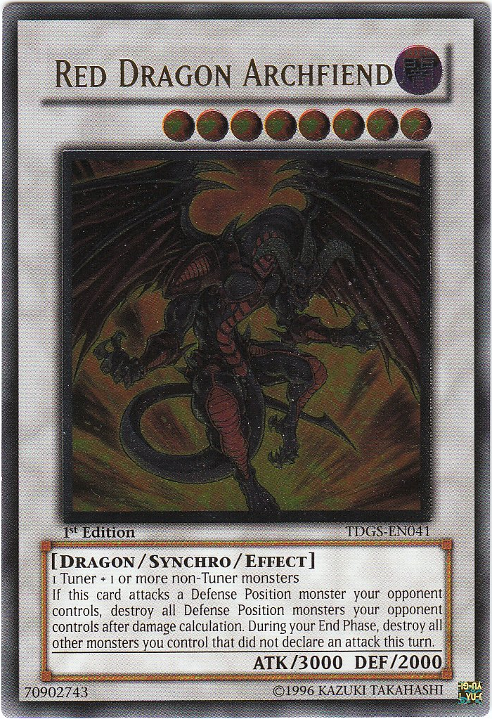 Red Dragon Archfiend [TDGS-EN041] Ultimate Rare | Galaxy Games LLC