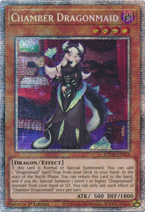 YuGiOh Eternity Code Starlight Rare Chamber Dragonmaid ETCO-EN026 YuGiOh Eternity Code Starlight Rare Chamber Dragonmaid ETCO-EN026