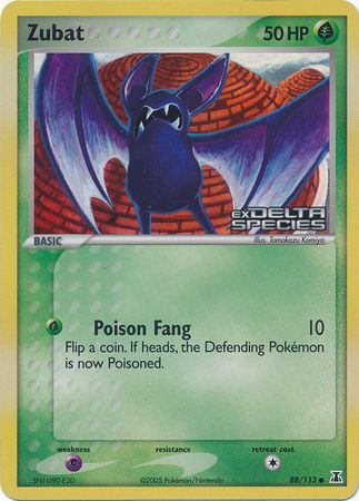 Zubat (88/113) (Stamped) [EX: Delta Species] | Galaxy Games LLC