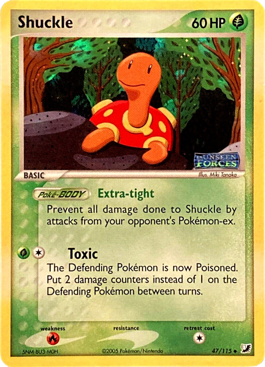 Shuckle (47/115) (Stamped) [EX: Unseen Forces] | Galaxy Games LLC