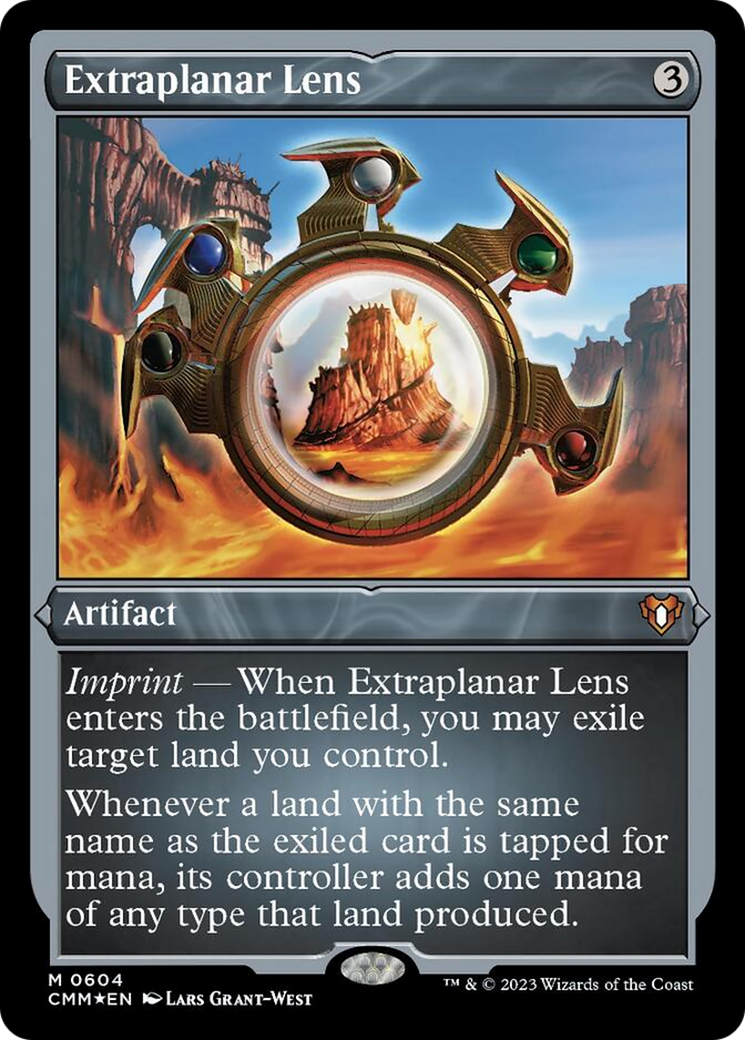 Extraplanar Lens (Foil Etched) [Commander Masters] | Galaxy Games LLC