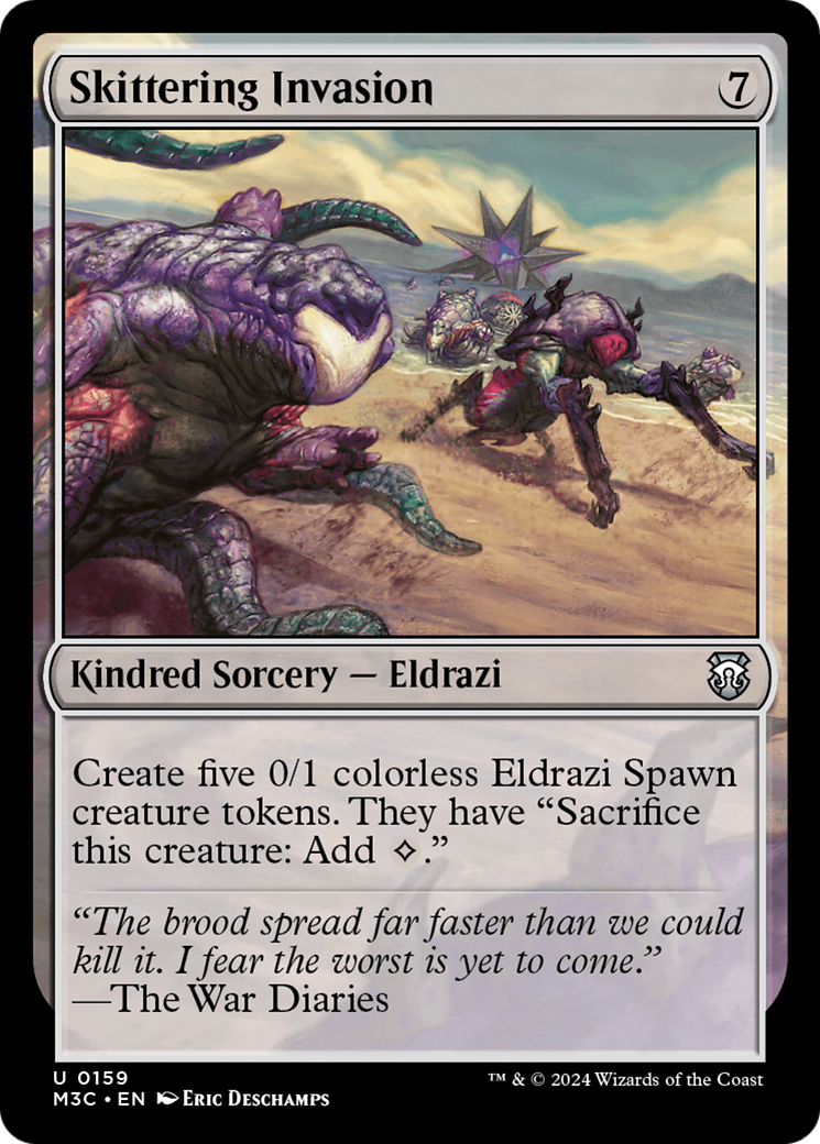 Skittering Invasion (Ripple Foil) [Modern Horizons 3 Commander] | Galaxy Games LLC