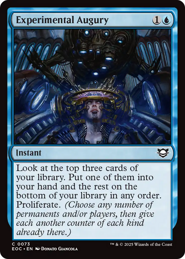Experimental Augury [Edge of Eternities Commander] | Galaxy Games LLC