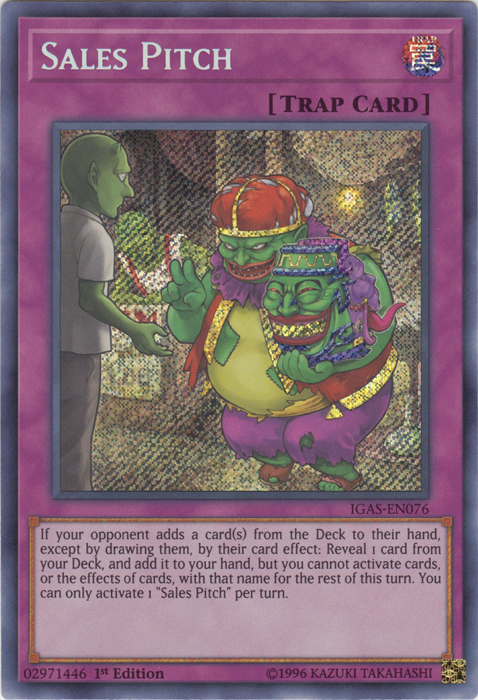 Sales Pitch [IGAS-EN076] Secret Rare | Galaxy Games LLC