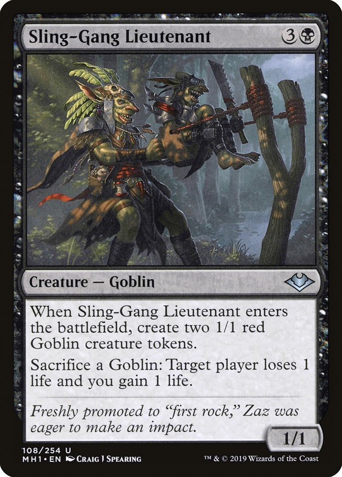 Sling-Gang Lieutenant [Modern Horizons] | Galaxy Games LLC