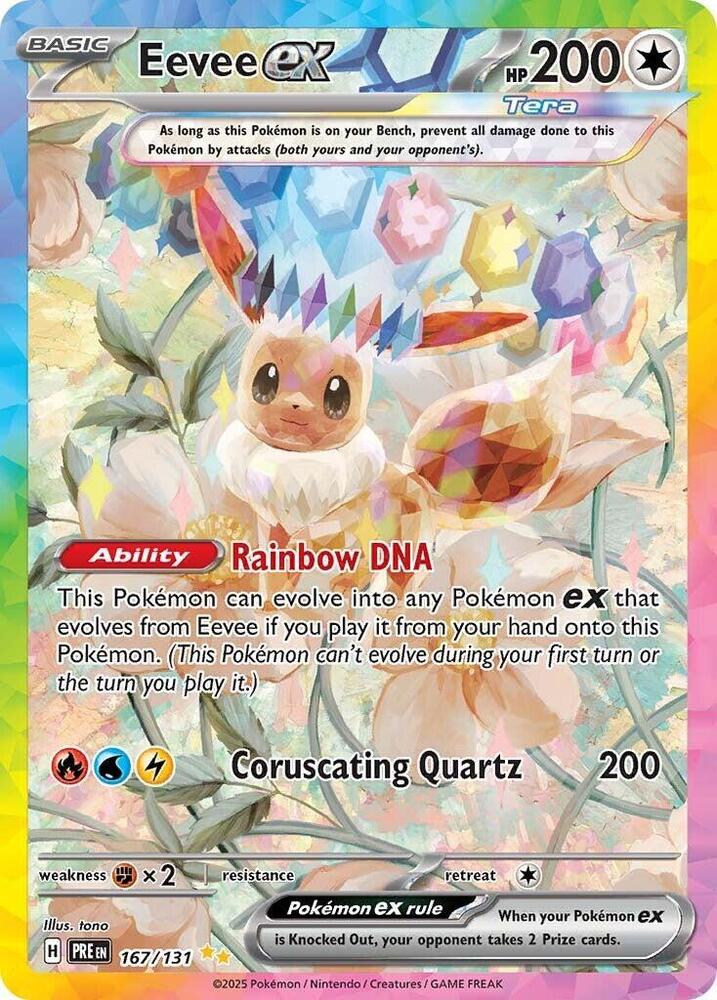 Eevee ex (167/131) [Scarlet & Violet: Prismatic Evolutions] | Galaxy Games LLC