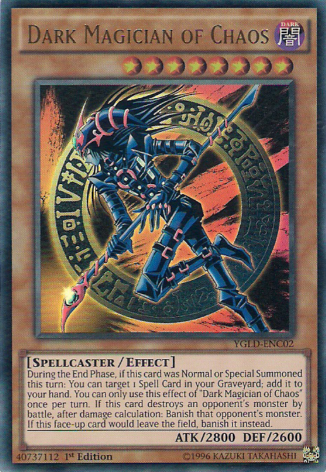 Dark Magician of Chaos [YGLD-ENC02] Ultra Rare | Galaxy Games LLC