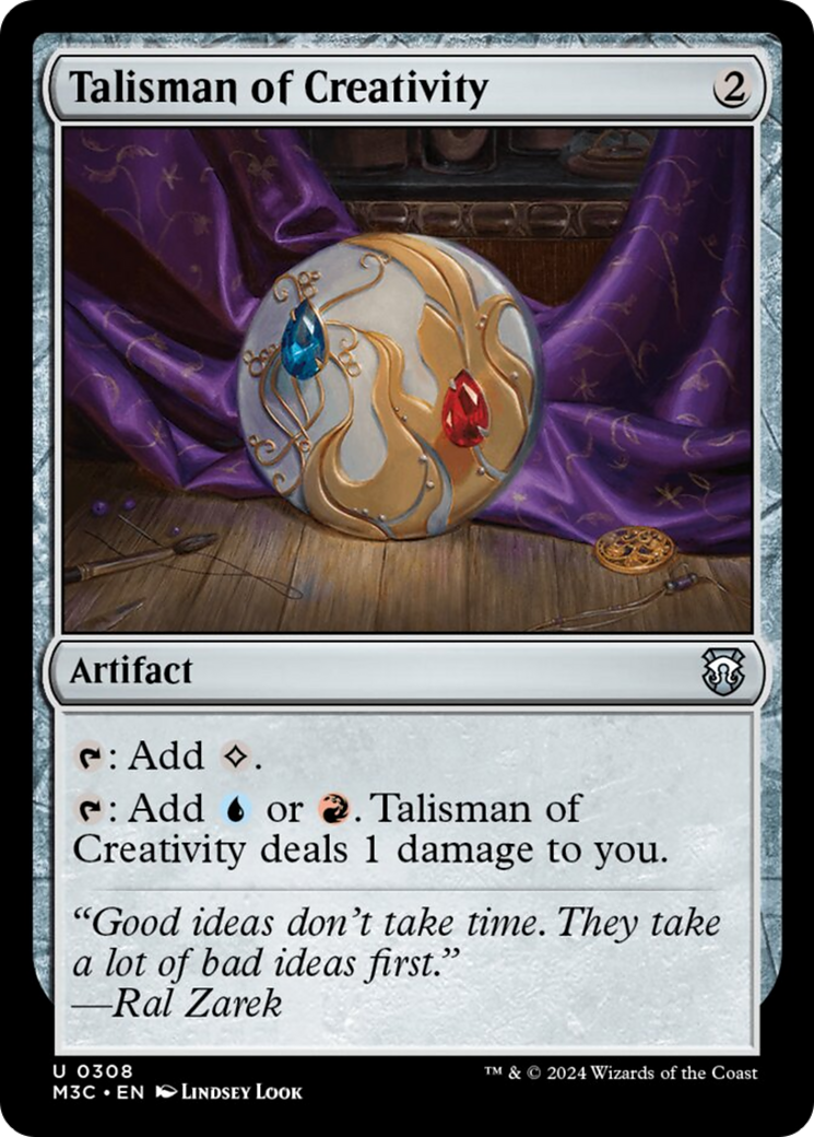 Talisman of Creativity [Modern Horizons 3 Commander] | Galaxy Games LLC