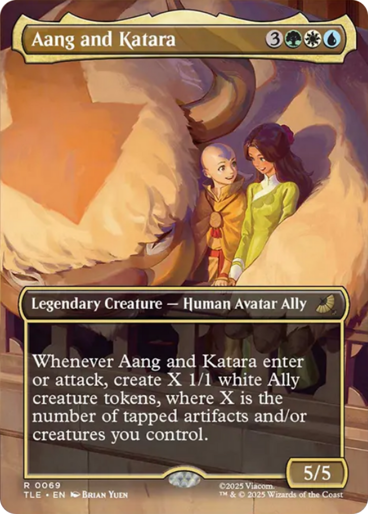 Aang and Katara (Borderless) [Avatar: The Last Airbender: Eternal-Legal] | Galaxy Games LLC