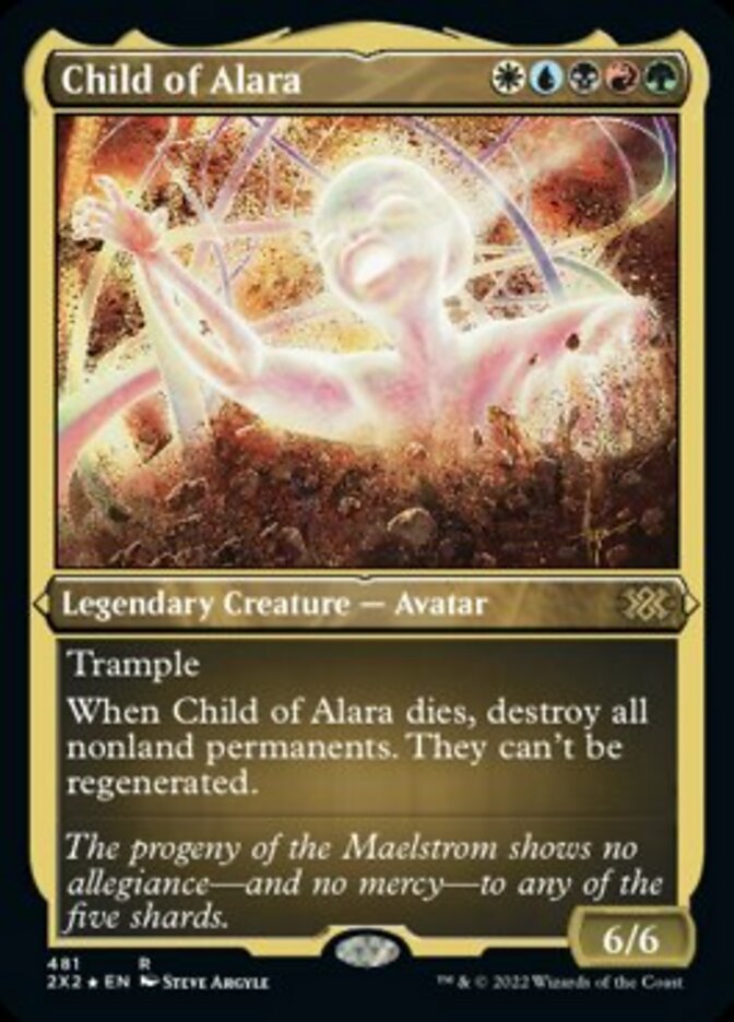 Child of Alara (Foil Etched) [Double Masters 2022] | Galaxy Games LLC