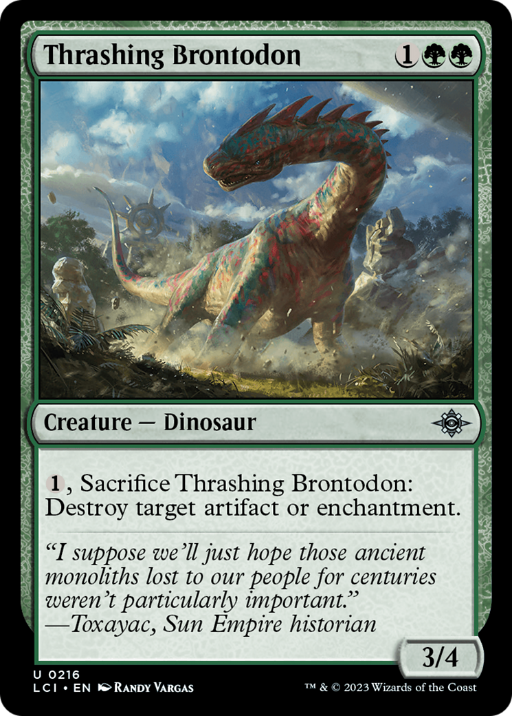 Thrashing Brontodon [The Lost Caverns of Ixalan] | Galaxy Games LLC