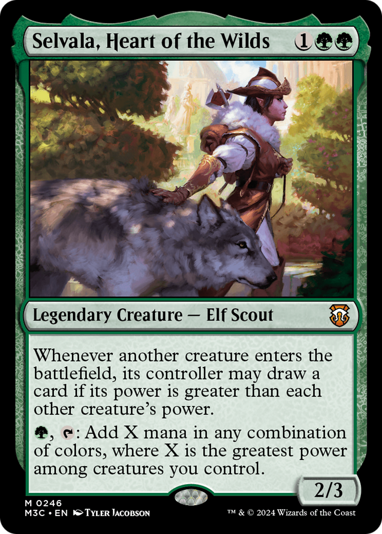 Selvala, Heart of the Wilds (Ripple Foil) [Modern Horizons 3 Commander] | Galaxy Games LLC