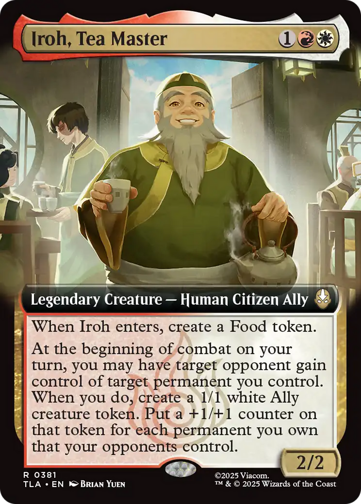 Iroh, Tea Master (Extended Art) [Avatar: The Last Airbender] | Galaxy Games LLC