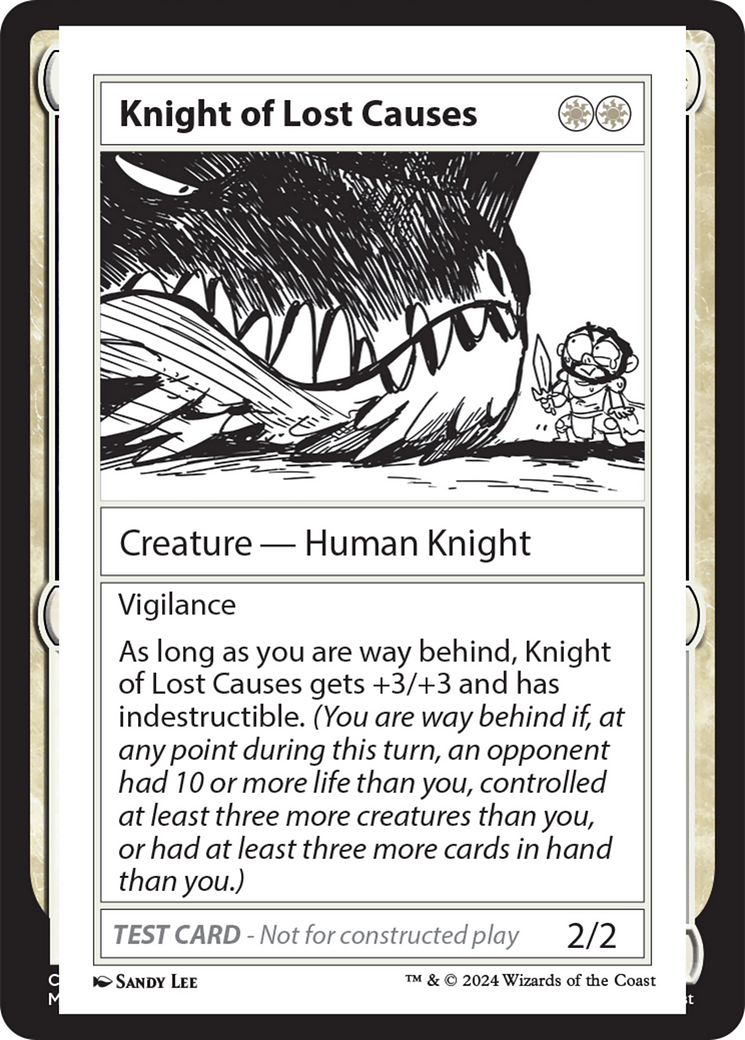 Knight of Lost Causes [Mystery Booster 2 Playtest Cards] | Galaxy Games LLC