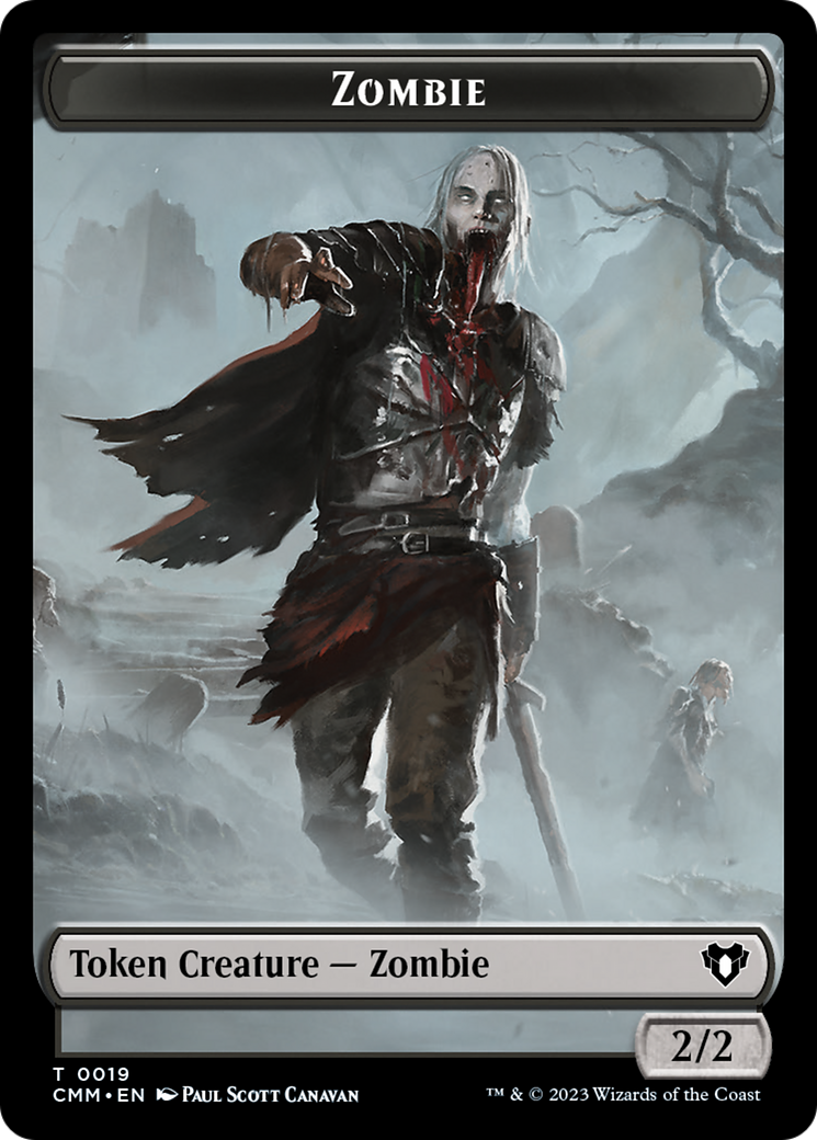 Zombie Token (19) [Commander Masters Tokens] | Galaxy Games LLC