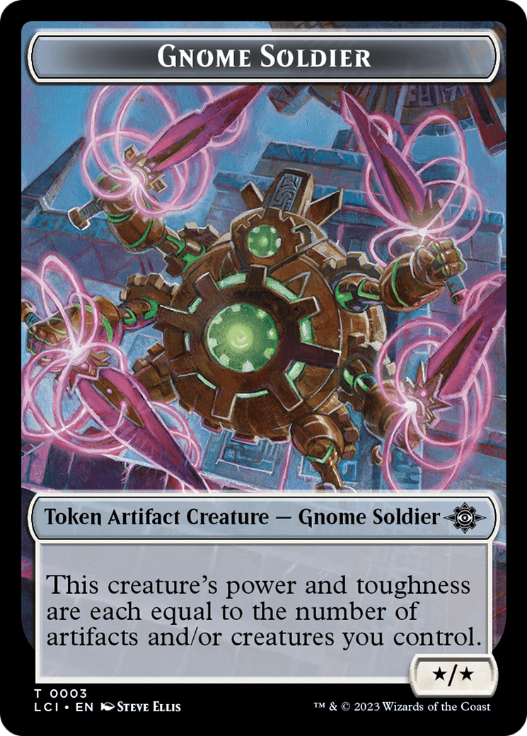 Treasure (0018) // Gnome Soldier Double-Sided Token [The Lost Caverns of Ixalan Tokens] | Galaxy Games LLC