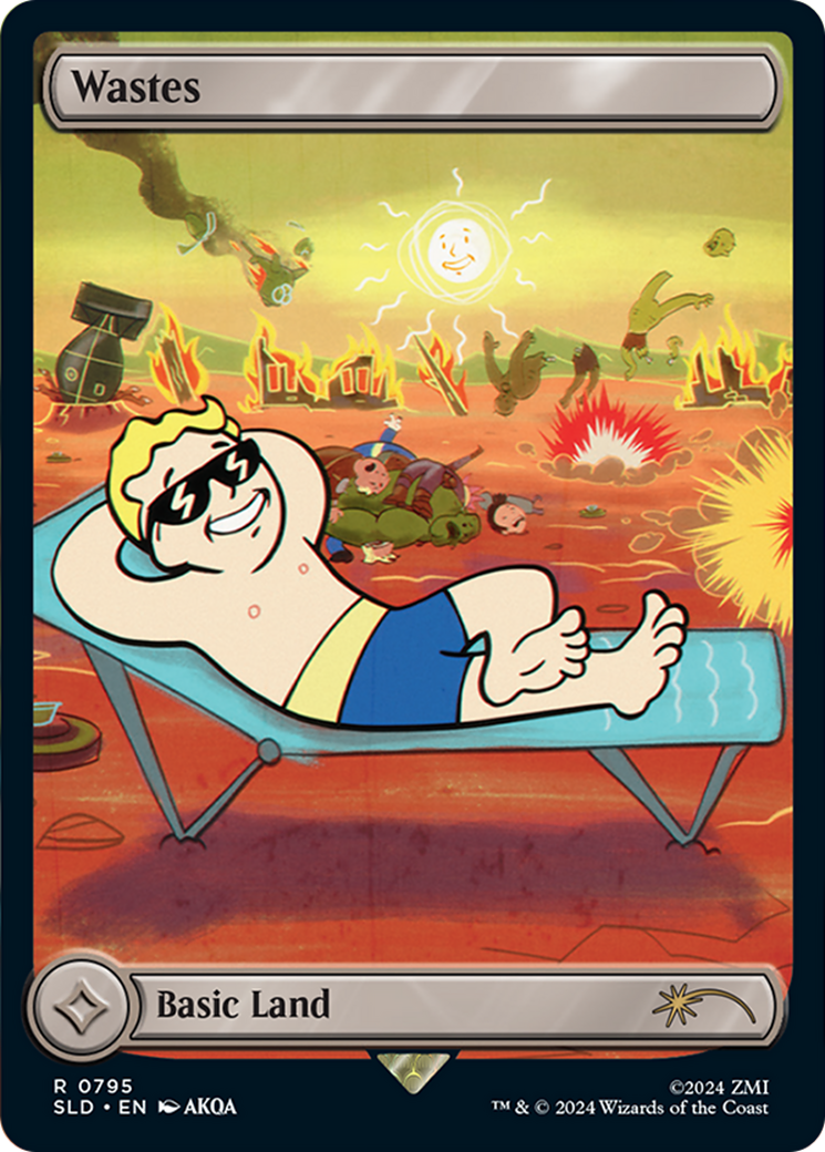 Wastes (795) (Rainbow Foil) [Secret Lair Drop Series] | Galaxy Games LLC