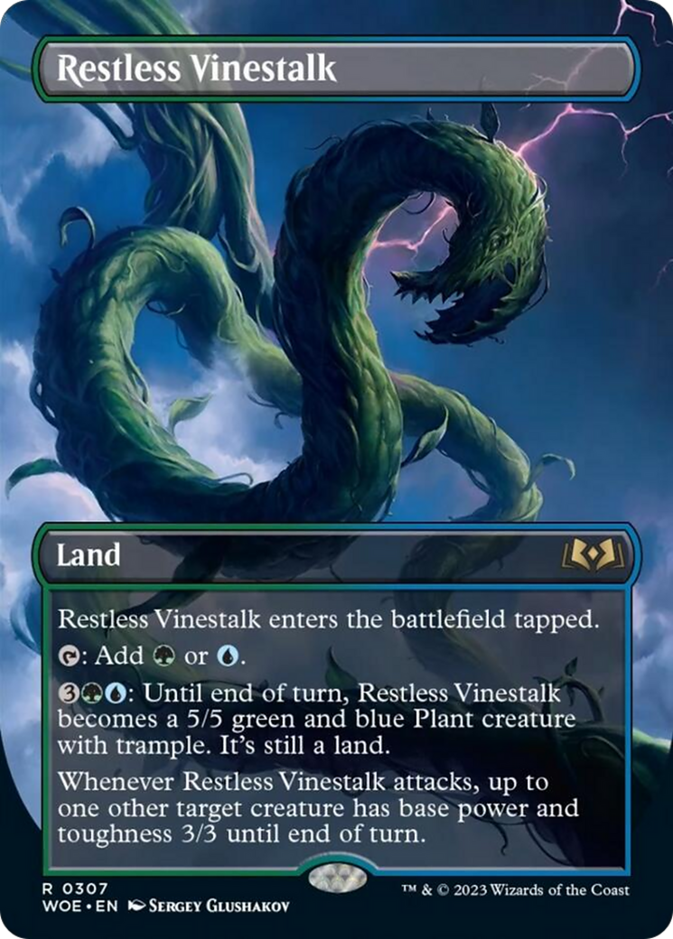 Restless Vinestalk (Borderless) [Wilds of Eldraine] | Galaxy Games LLC