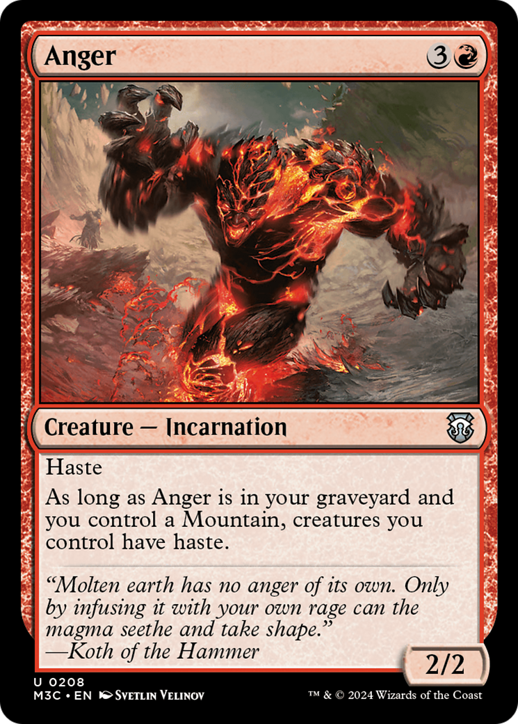 Anger [Modern Horizons 3 Commander] | Galaxy Games LLC