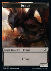 Demon // Copy Double-Sided Token [Streets of New Capenna Commander Tokens] | Galaxy Games LLC