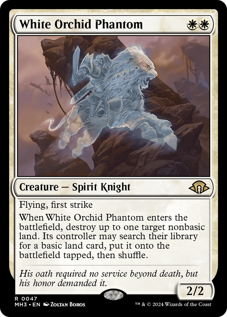 White Orchid Phantom [Modern Horizons 3] | Galaxy Games LLC