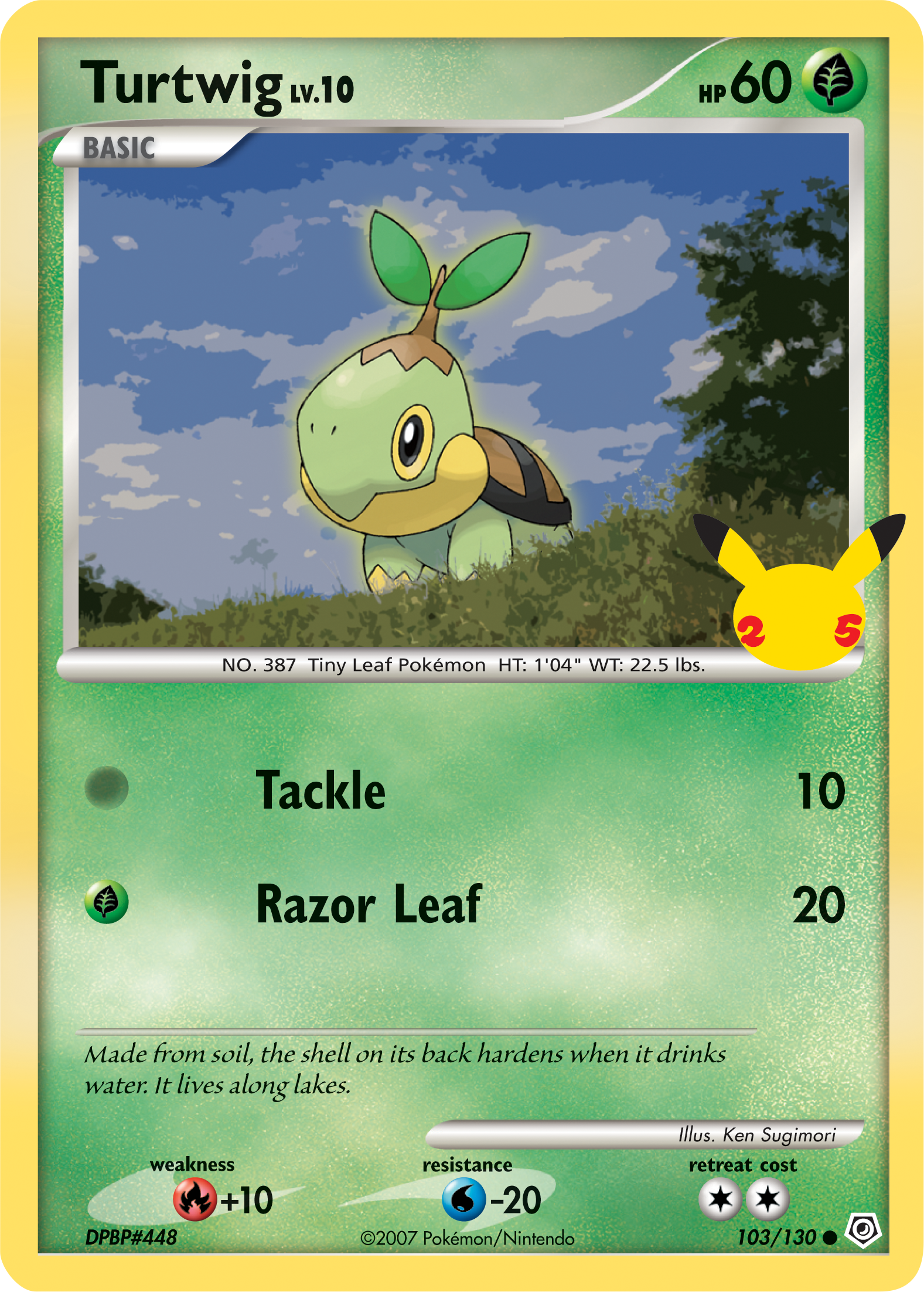 Turtwig (103/130) (Jumbo Card) [First Partner Pack] | Galaxy Games LLC