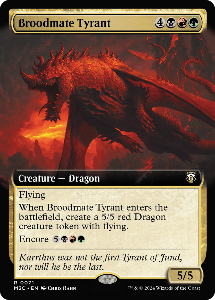 Broodmate Tyrant (Extended Art) [Modern Horizons 3 Commander] | Galaxy Games LLC