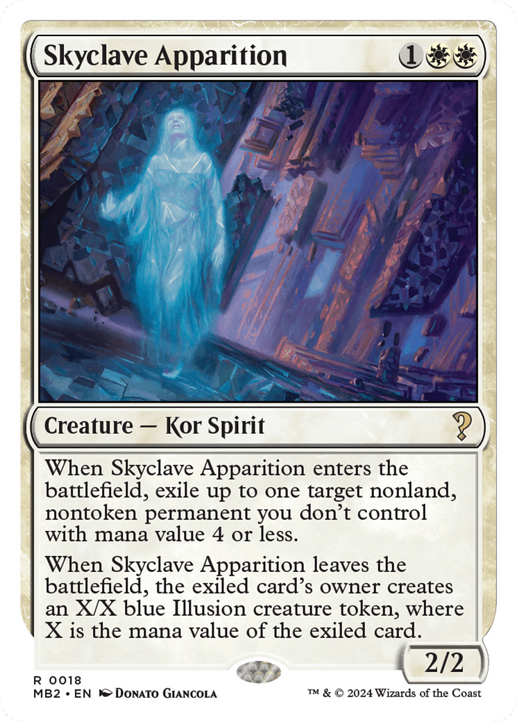 Skyclave Apparition (White Border) [Mystery Booster 2] | Galaxy Games LLC