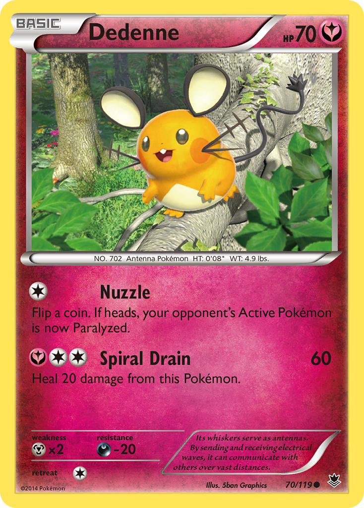 Dedenne (70/119) [XY: Phantom Forces] | Galaxy Games LLC