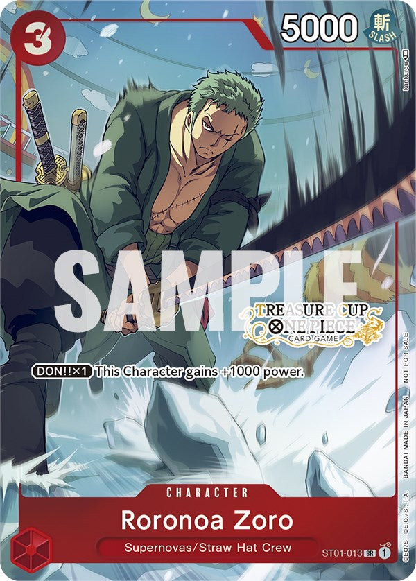 Roronoa Zoro (Treasure Cup) [One Piece Promotion Cards] | Galaxy Games LLC