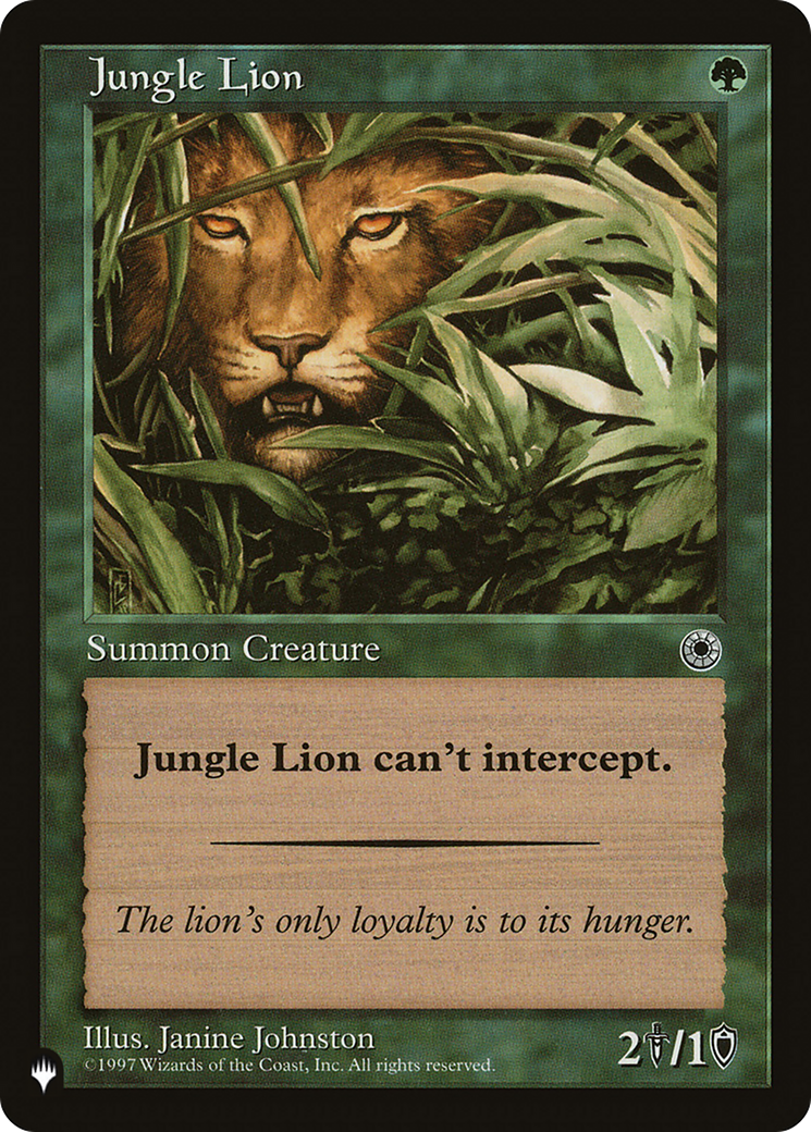 Jungle Lion [The List] | Galaxy Games LLC